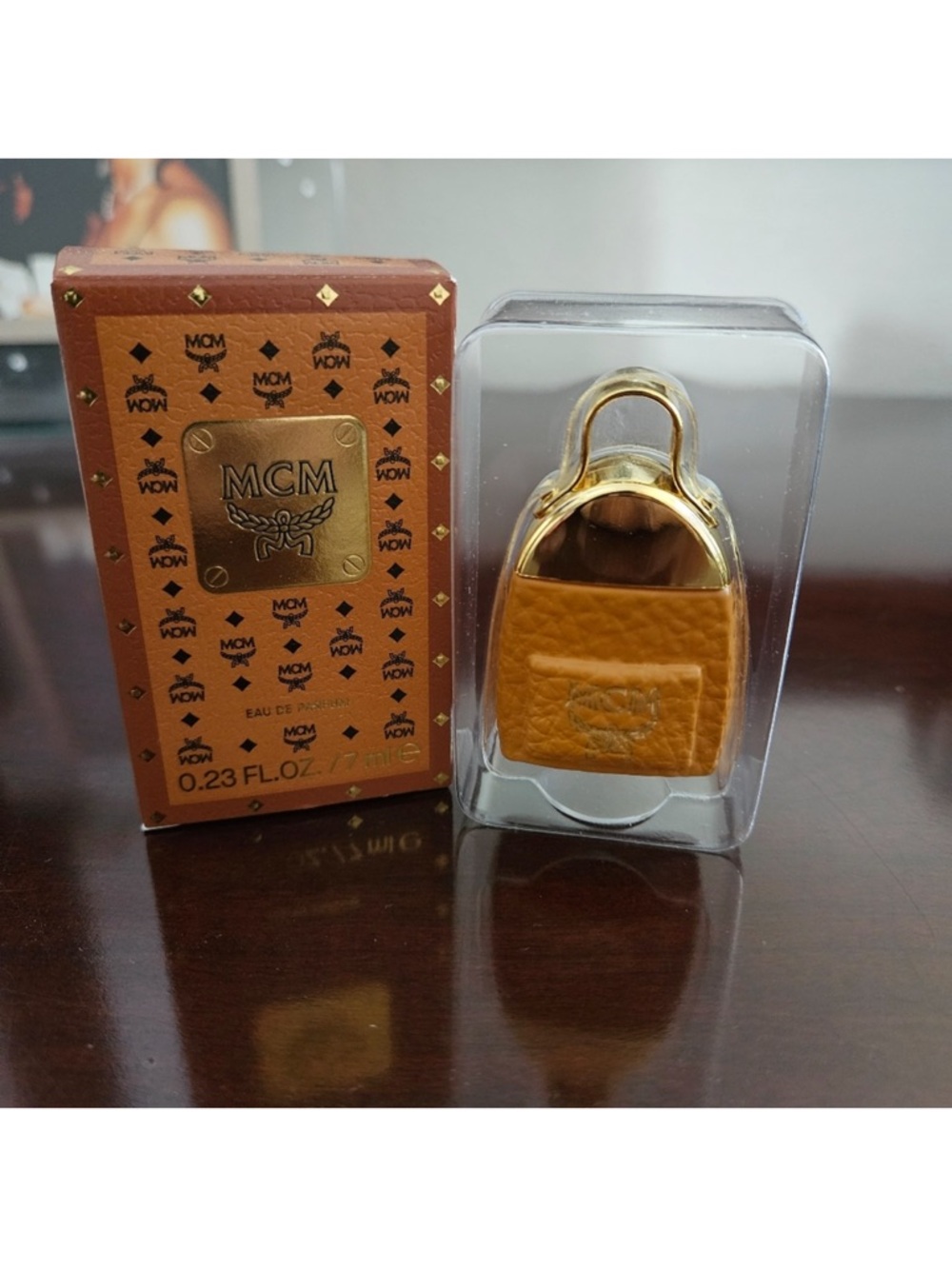 MCM Cognac Logo Print Leather Women’s Perfume